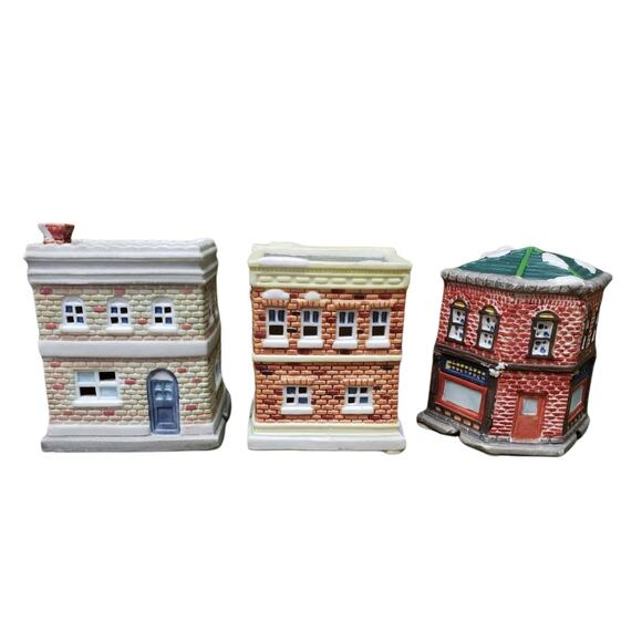 Vintage American Decor Landmark Collection Christmas 1994 Cafe Barber Gem Drugs - Picture 3 of 8